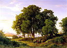 Gem&auml;lde "Abend am Chiemsee"