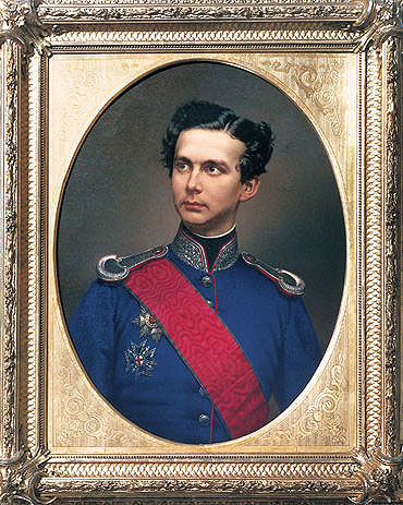 Ludwig II., Gem&auml;lde von Wilhelm Tauber, 1864