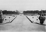 The central garden axis, looking west. Historical photo, 1886