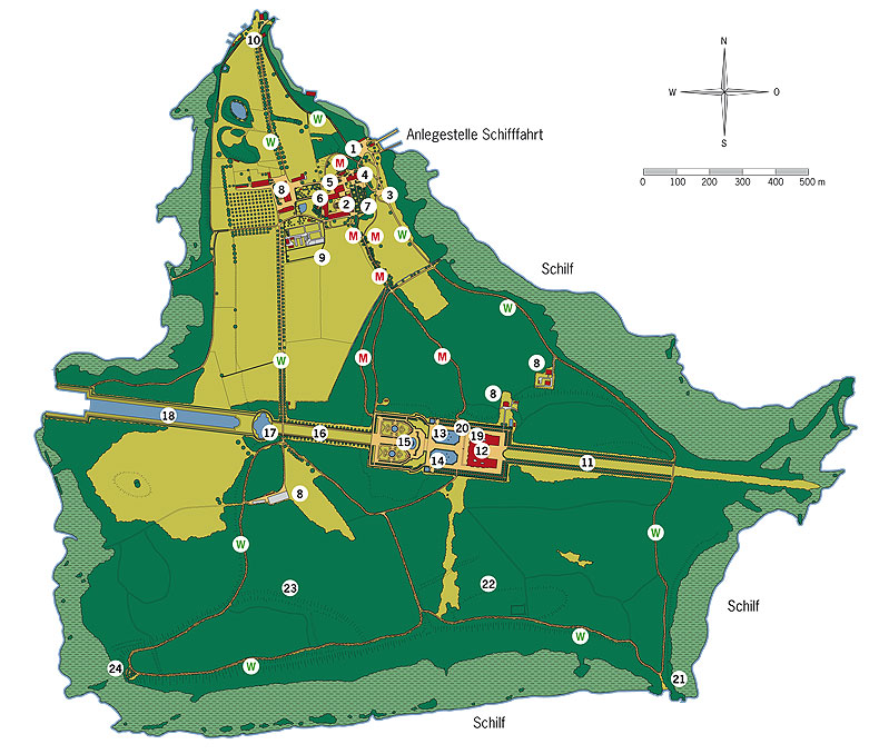 Link to our leaflet "Herrenchiemsee" with a map of the island (PDF)