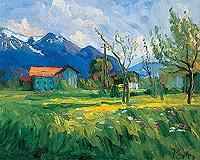 Bild: Gem&auml;lde "Fr&uuml;hling"