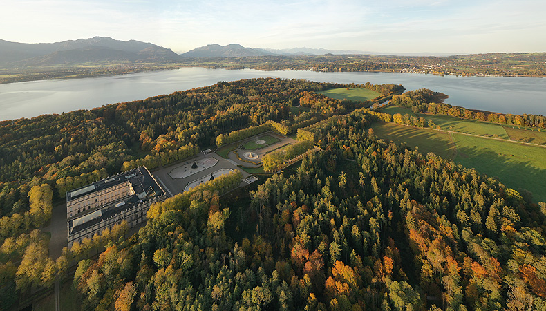 Picture: Aerial view of Herrenchiemsee Island