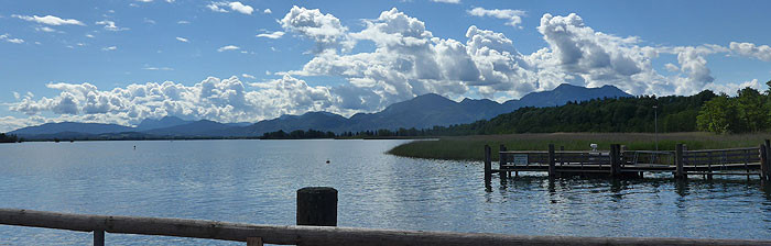 Picture: View of the Chiemsee from Herrenchiemsee Island